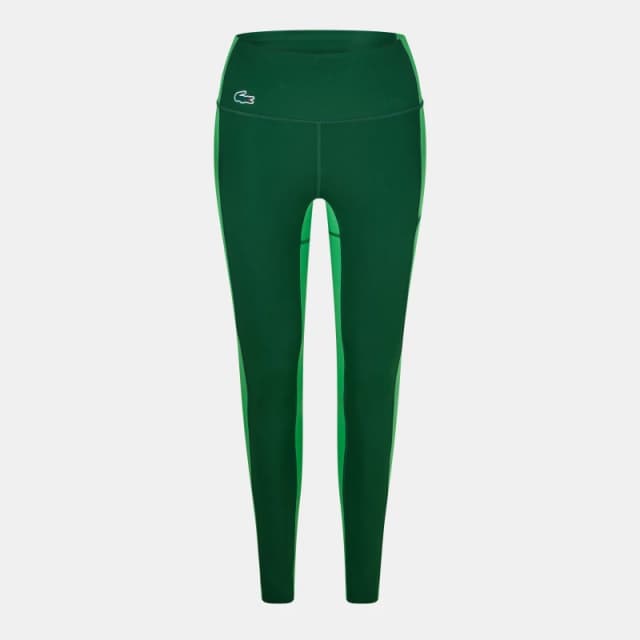 Lacoste Womens Stretch Leggings Green/Sorrel female 8 (36)