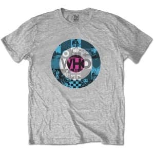 The Who - Target Blocks Unisex Large T-Shirt - Grey
