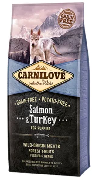 Carnilove Puppy Salmon and Turkey Dog Food 1.5kg