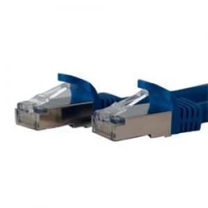 StarTech.com 14ft Cat 6a Blue Shielded Molded 10 Gigabit RJ45 STP Cat6a Patch Cable