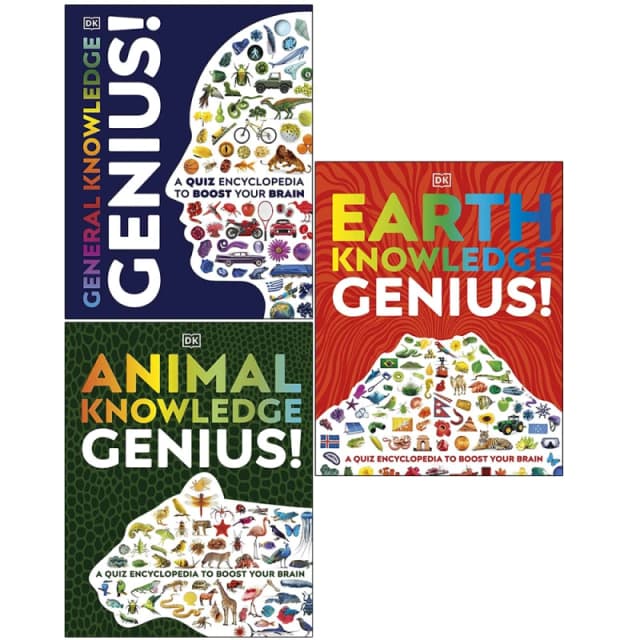 A Quiz Encyclopedia To Boost Your Brain Genius Knowledge 3 Book Collection General Knowledge Genius DK Books