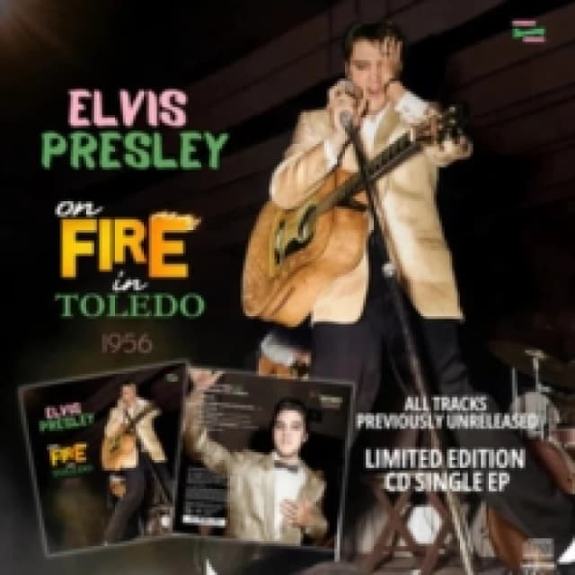 Elvis Presley On Fire in Toledo 1956 (Vinyl) 7 EP with CD