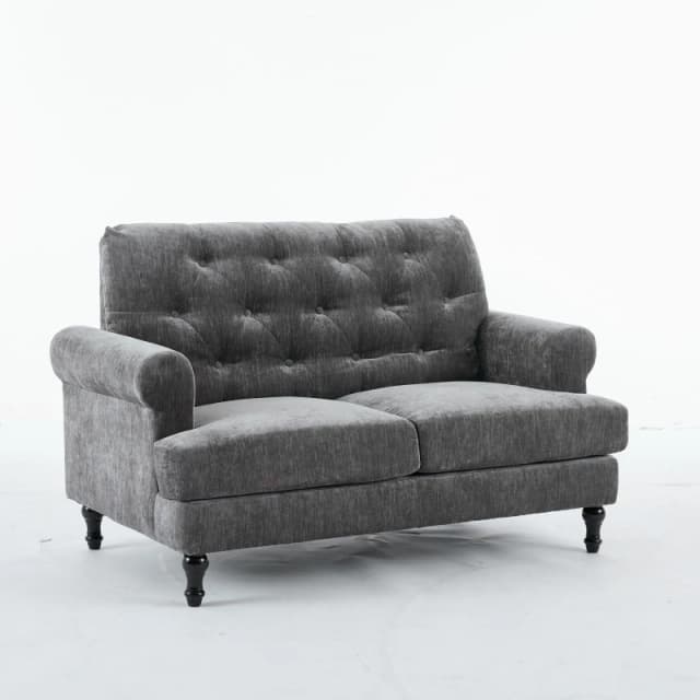 Furniture One 8 Seater L-shape Aluminium Garden Corner Sofa Set-1 Corner+ 7 Middle, Grey A1356-M-3N-O