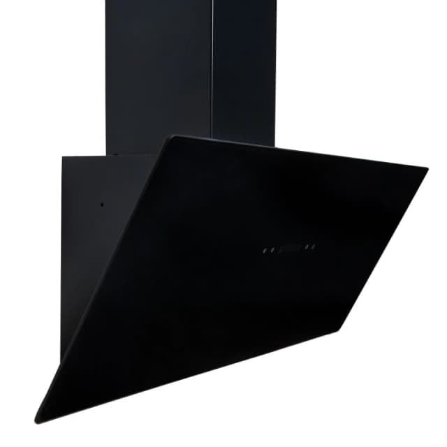 SIA 90cm Black Angled Cooker Hood Kitchen Extractor Fan - TAG90BL Black