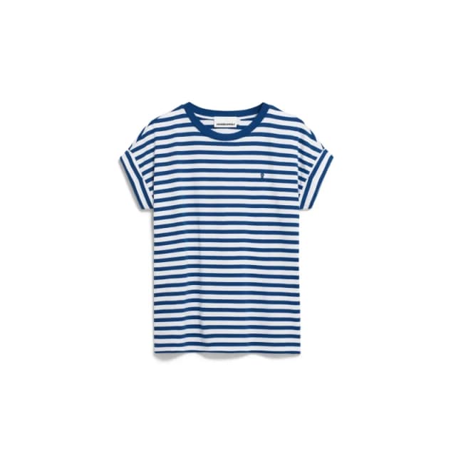 ARMEDANGELS Womens T-Shirt ARMEDANGELS Idaara Stripes Blanc Female L