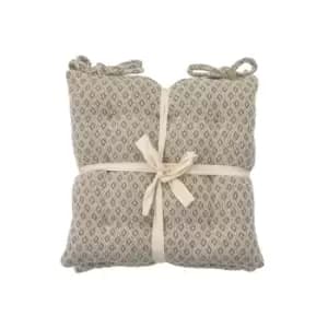 Crossland Grove SG Recy Cott Geo Seatpad Taupe 430x430mm (2pk)