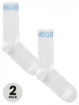 Hugo Boss 2 Pack Sports Socks White Size 43-46