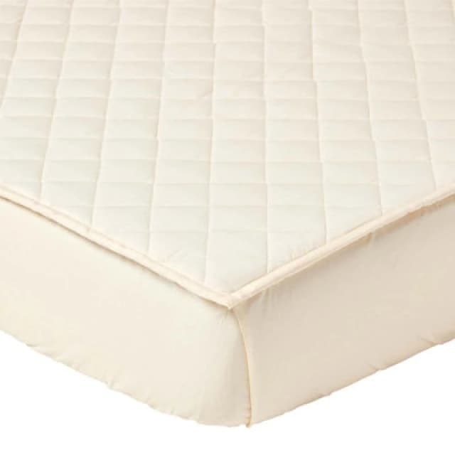 Homescapes Organic 300 Tc Luxury Quilted Deep Fitted King Size Mattress Protector