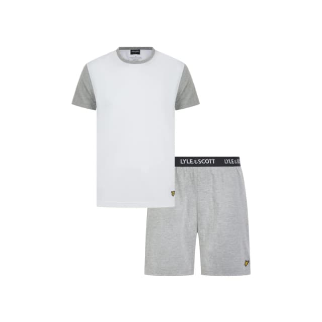 Lyle and Scott Lyle Jersey Lnge Set Sn63 White/Grey Marl male S