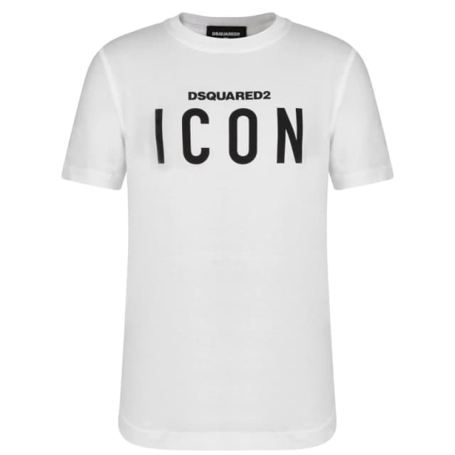 DSquared2 Children's Icon T Shirt White DQ100 unisex 4 Yrs