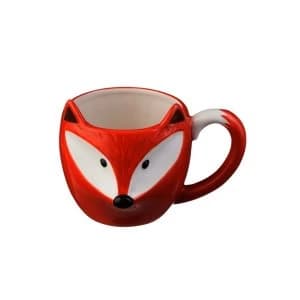 Price & Kensington Fine Durable China 430ml Fox Woodland Hand Painted Mug Ceramic13.5 x 9 x 10 cm