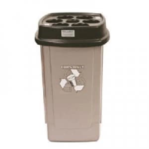 Slingsby Disposable Cup Bin Black Silver 367050