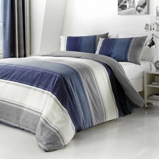 Fusion Betley Duvet Cover Bedding Set Blue