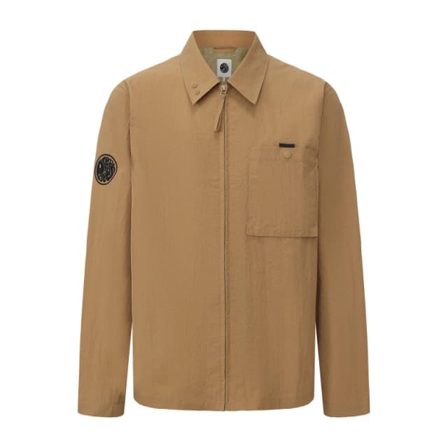 Pretty Green Heaton Overshirt Mens Sand male Small