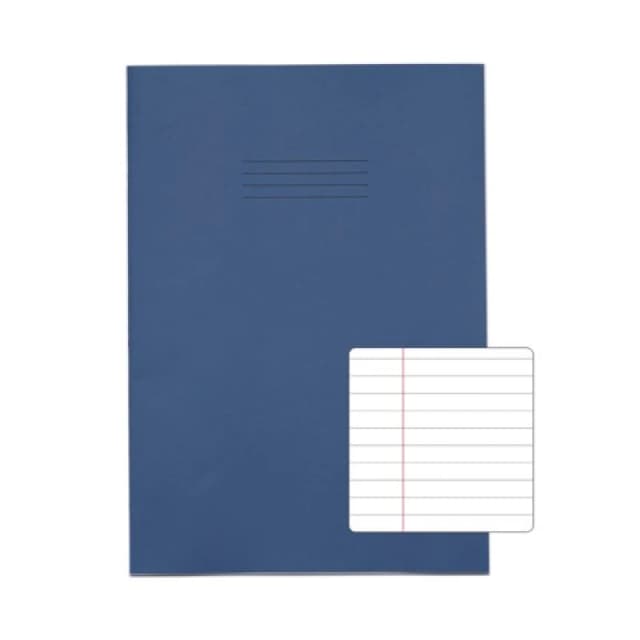 Rhino A4+ Exercise Book 80 Page F8M Dark Blue (50 Pack) VDU080-277-2