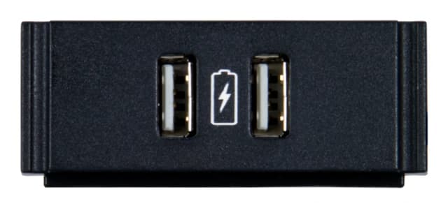 AMX HydraPort HPX-N102-USB-PC - outlet outlet box Black