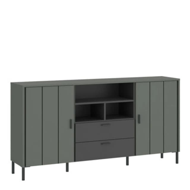 Furniture To Go Arundel Sideboard 2 Door 2 Drawer In Green/grey