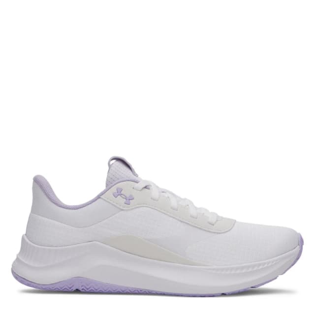 Under Armour Womens Aurora Runner White/Purple female 8 (42.5)