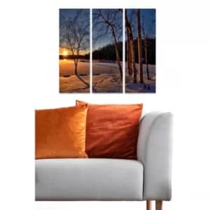 MDF1903136 Multicolor Decorative MDF Painting (3 Pieces)