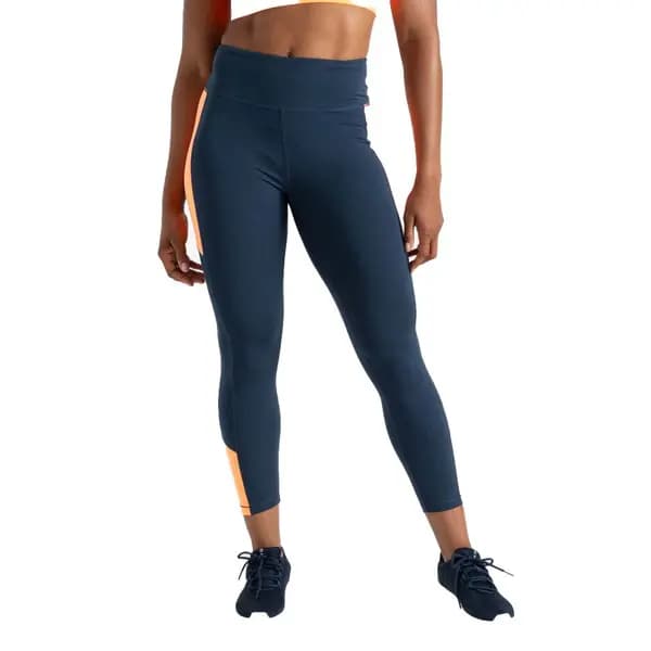 Dare 2B Womens Move II Lightweight Legging 18 - Waist 34' (86cm), Inside Leg 31' Moonlight Denim/Live Wire DWJ583-FX4-18R