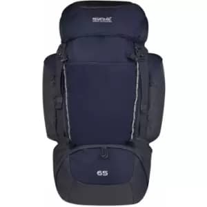 Regatta Highton 65L Hiking Backpack (One Size) (Navy/Ebony) - Navy/Ebony