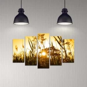 5DMDF-20 Multicolor Decorative MDF Painting (5 Pieces)