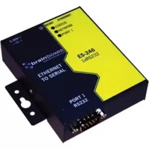 Brainboxes Es-246 Server, Enet-Serial, 1 Port, Rs232