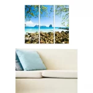 MDF222355891 Multicolor Decorative MDF Painting (3 Pieces)