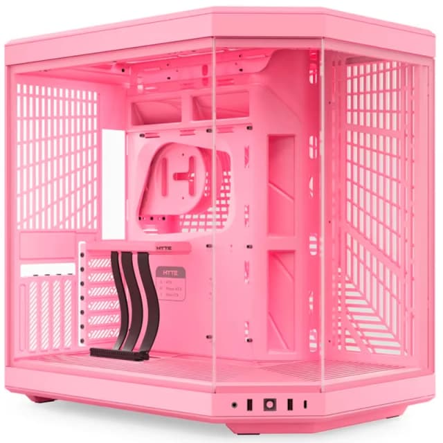 HYTE Y70 Dual Chamber Mid-Tower ATX Case - Strawberry Milk - CS-HYTE-Y70-SM