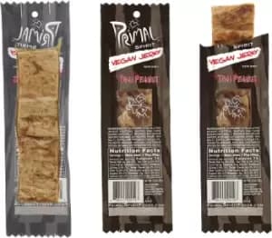 Primal Meatless Vegan Jerky - Thai Peanut Seitan - 28g x 24