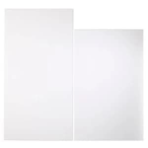 Cooke Lewis Raffello High Gloss White Tall larder door W600mm Set of 2