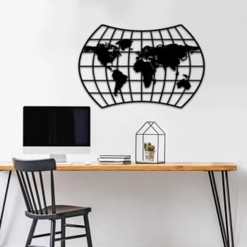 MT - 019 Black Decorative Metal Wall Accessory