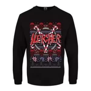 Grindstore Mens Sleigher Christmas Jumper (Medium (38-40in)) (Black)