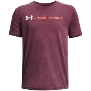 Under Armour B Logo Wordmark Ss - Red