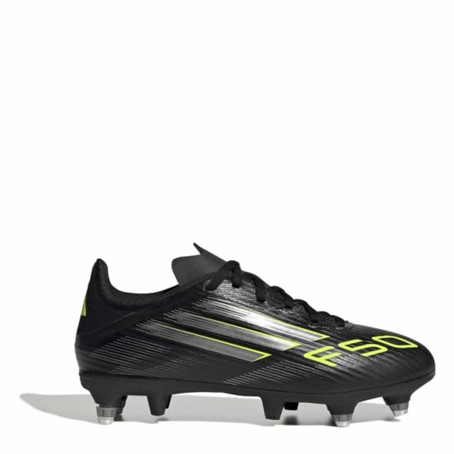 adidas F50 League Childrens Soft Ground Football Boots Soft Ground Football Boots C10 (28) Black 07000403100