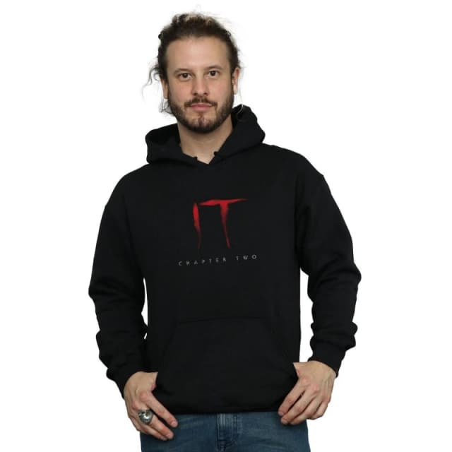 IT Chapter Two IT Chapter Two Men Movie Logo Hoodie in Black Size: Small Black S Male 5059308767509