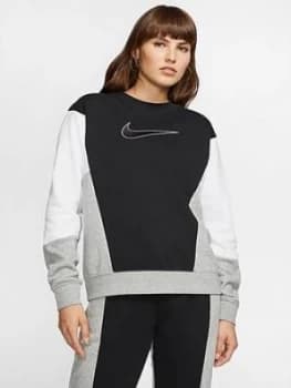 Nike Nsw Colourblock Sweatshirt - Black