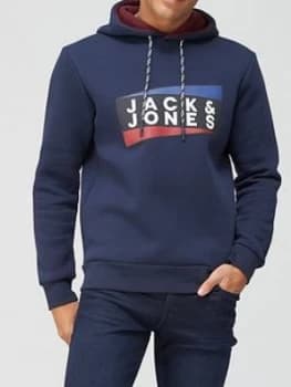 Jack & Jones Anton Overhead Hoodie - Navy
