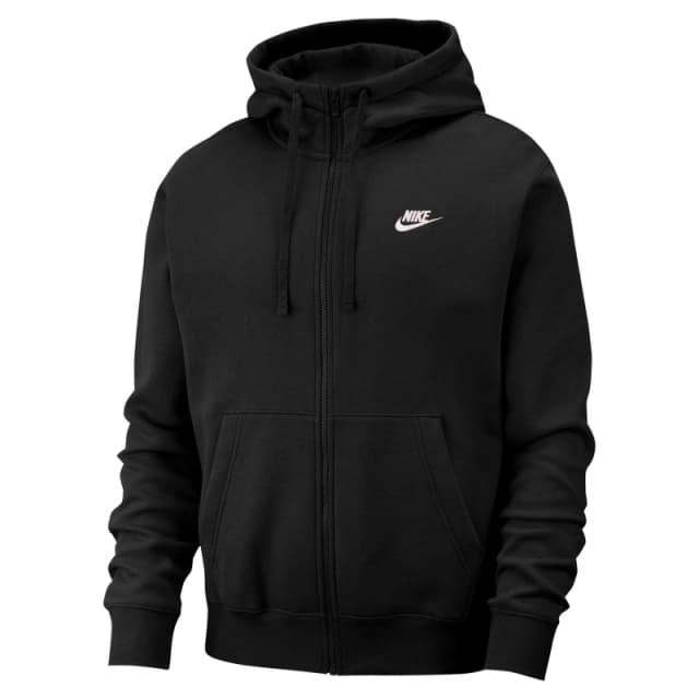Nike Sportswear Club Fleece Mens Full-Zip Hoodie Black male L