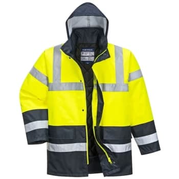 S466YER5XL - sz 5XL Hi-Vis Contrast Traffic Jacket - Yellow - Portwest