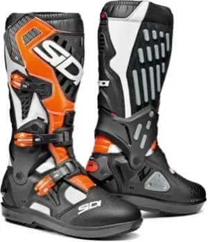 Sidi Atojo SRS Motocross Boots Black White Orange