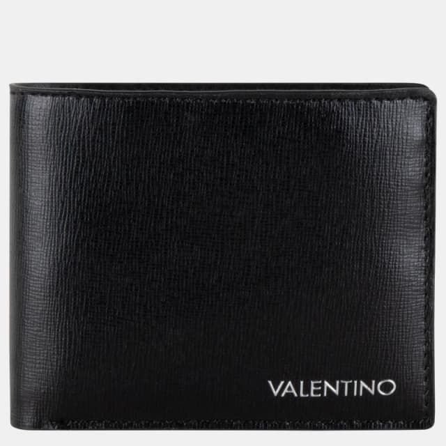 Valentino Marnier Leather Wallet NERO 001 male One Size
