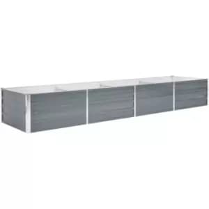 Vidaxl - Garden Raised Bed Galvanised Steel 320x80x45cm Grey Grey