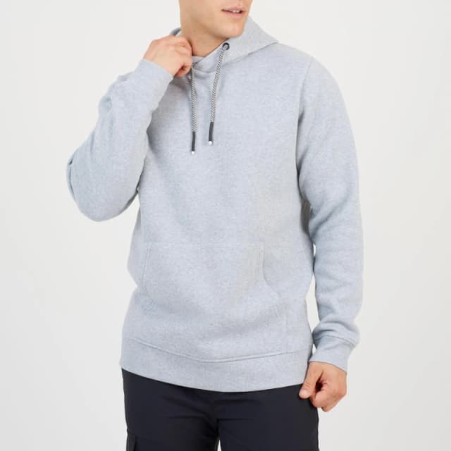 Brave Soul Brave Soul Men Hoodie With Kangaroo Pocket in Grey Size: Small Grey S Male 5063487006991