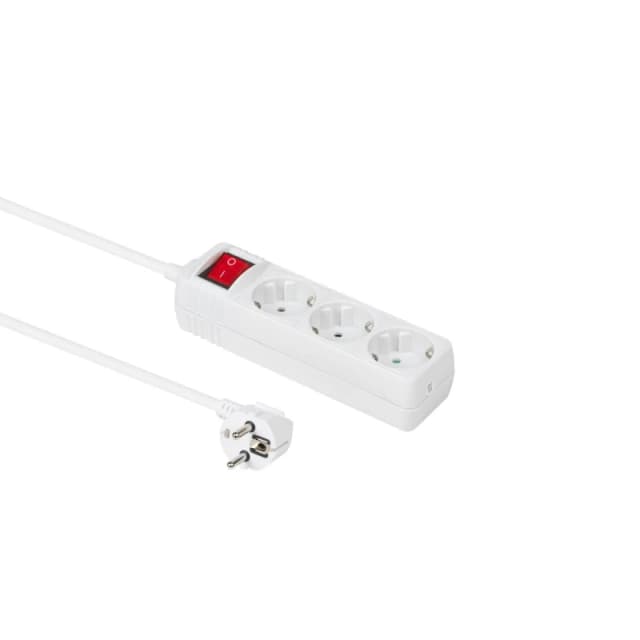 Microconnect GRU0033WS power extension 3m 3 AC outlet(s) White