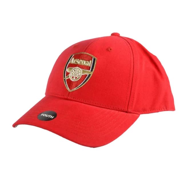 Arsenal FC Crest Baseball Cap in Red Red Unisex One Size