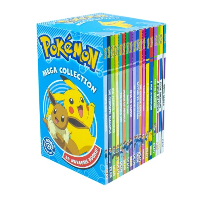 Pokemon Mega Collection Box Set 18 Books Code Breakers Brain Teasers Ash The Champion Pokemon Books