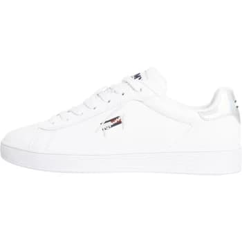 Tommy Jeans Iridecent Cupsol Trainers - White YBR