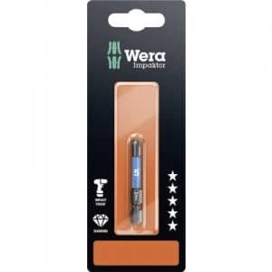 Wera 840/4 IMP DC SB SiS Hex bit 5mm Tool steel alloyed, DLC coated F 6.3