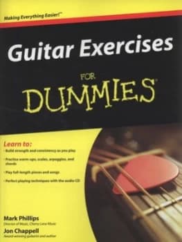 Guitar Exercises for Dummies by Mark Phillips Book